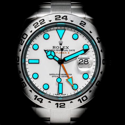 rolex explorer 2015 with polished clasp and blue chromalight|rolex oyster explorer ii.